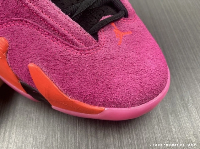 Official Maikesneakers DH4121-600 Low Shocking (W) Pink Jordan 14 Retro 0816
